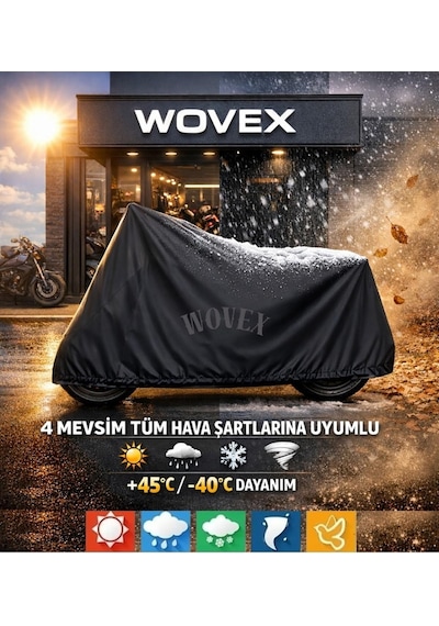 Vespa Gts 300 Super Motosiklet Brandası Topcase Uyumlu Su Geçirmez Branda,örtü,siyah