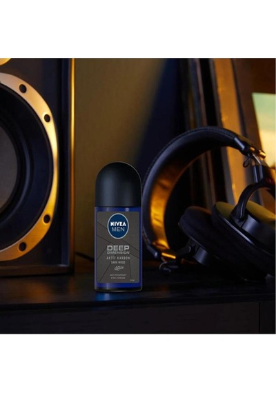 Men Erkek Roll-on Deodorant Deep Dimension Aktif Karbon 50ml, 72 Saat Anti-perspirant Koruma,x2 Adet