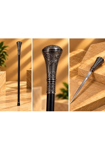 Lb Asa Başlıklı Kılıçlı Baston Tcx2561