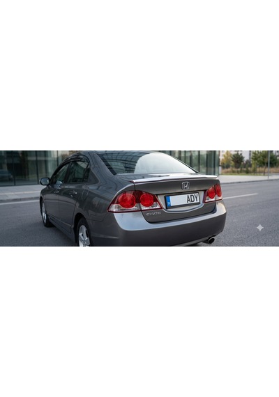 Honda Civic Sedan 2007 - 2012 Fd6 Bagaj Üstü Çıta Spoiler Krom