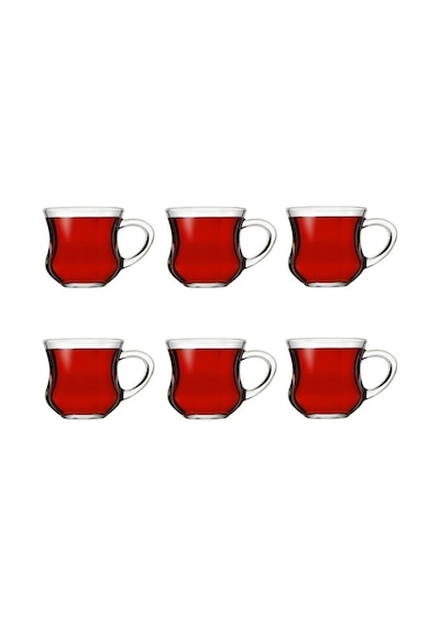 Paşabahçe Dem Kulplu Çay Kahve Bardağı Su Bardak 6Lı 140 Cc 55373