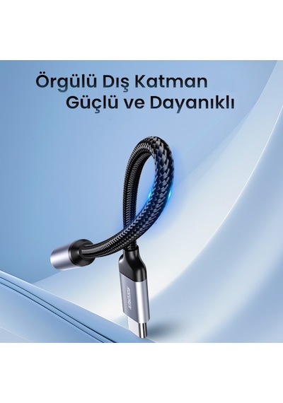 Rocoren Dac Çipli Type-c To 3.5mm Jack Aux Ses Dönüştürücü Çevirici Kablo Adaptör