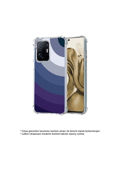 Huawei P20 Lite Uyumlu Köşe Korumalı Renk Cümbüşü E Tasarımlı Şeffaf Silikon Kılıf