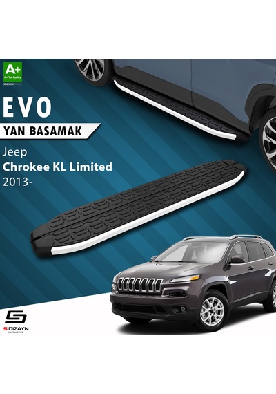 S-dizayn Jeep Cherokee Kl Evo Aluminyum Yan Basamak 173 Cm 2013 Üzeri