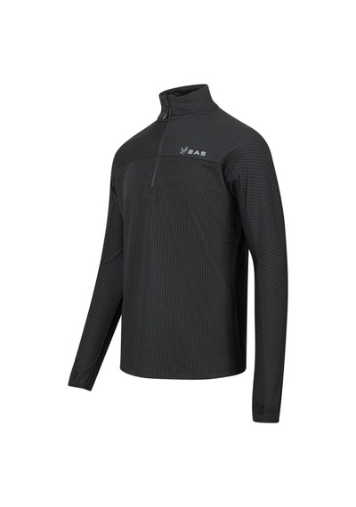 2as Kolima Yarım Fermuarlı Sweatshirt Siyah 001