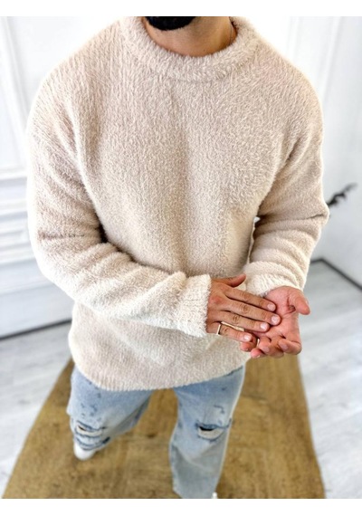 Elku Moda Kazak Oversize Tüylenmez Polar Kazak Bol Kesim Naturel Pamuk Rahat Kesim Salaş Peluş Kazak Krem Elku Moda Kazak Oversize Tüylenmez Polar Kazak Bol Kesim Naturel Pamuk Rahat Kesim Salaş Peluş Kazak Krem