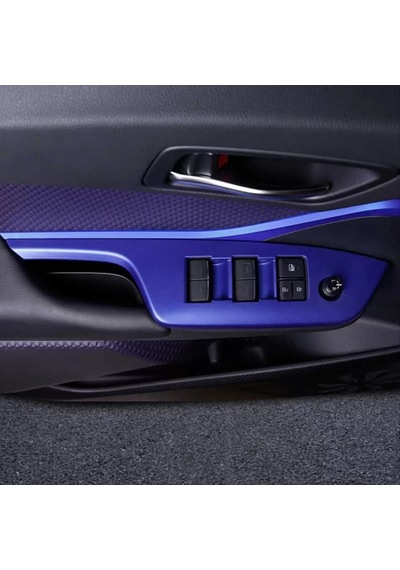 C-hr 2016-2019 Içın Uyumlu Kapı Kolçak Kaplama Mavı Advance Model