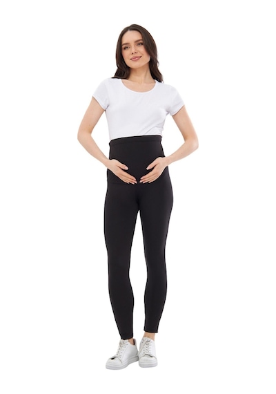 Luvmabelly Myra8200 Toparlayıcı Mevsimlik Beli Ayarlanabilir Hamile Tayt-siyah