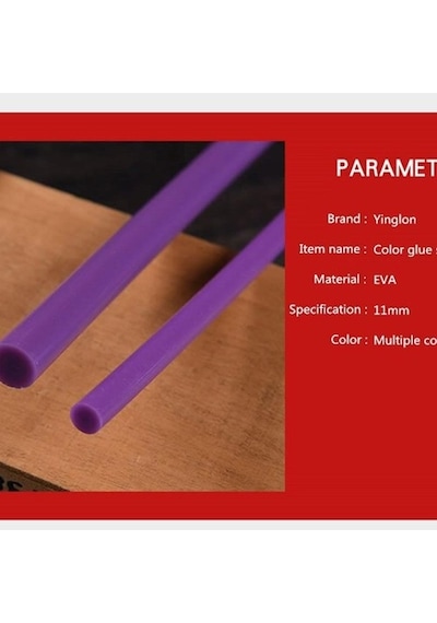 Mühür Mumu Çubuk Sıcak Tutkal 11Mm X 30Cm 4 Lü Mor Renk
