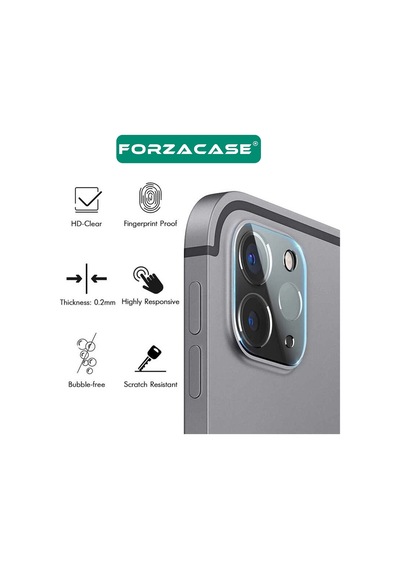 Forzacase Apple Uyumlu iPad  Pro 11 2024 İle Kamera Lens Koruyucu Cam Filmi - Fc378 Renksiz