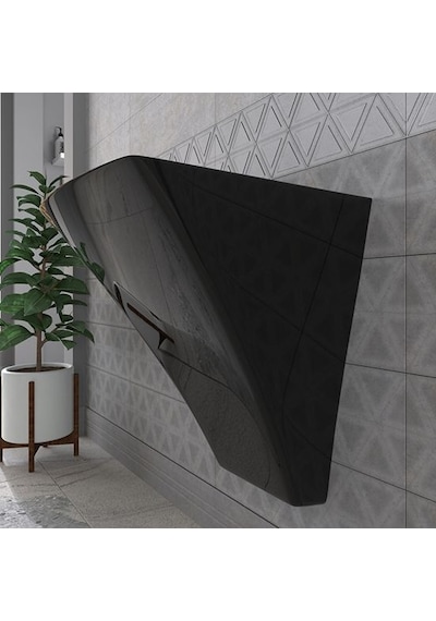 Lucco Loop 50 CM Asma Monoblok Lavabo Siyah