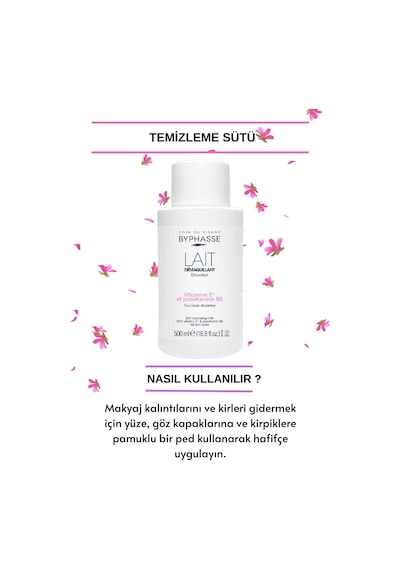 Byphasse Makyaj Temizleme Sütü Tüm Cilt Tipleri 500 ML