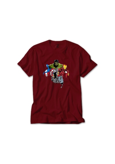 Avengers Boss Kırmızı Tişört-Kırmızı