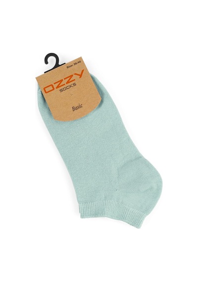 Ozzy Socks 4lü Ekonomik Pamuklu Renkli Kadın Patik Mavi