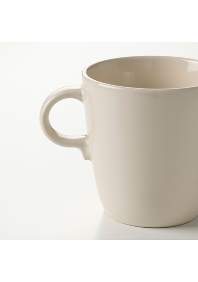 Ikea Fargklar Seramik Kupa 10 Cm 370 Ml Bej 1 Parça
