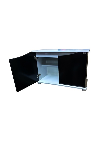 Kanki Pet 100 Cm Mdf Kp1004025sy Flex Siyah Kapaklı Akvaryum Sehpası 100x40x69 Cm