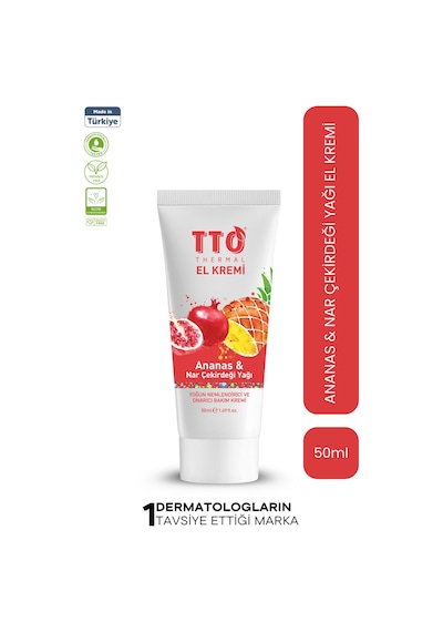 Tto Thermal El Kremi 50 Ml – Ananas & Nar Çekirdeği Yağı Ile Yoğun Nemlendirici Bakım