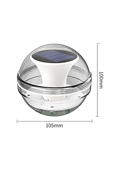 Güneş Enerjili Havuz Ledi Beyaz+rgb+amber Dekoratif Aydınlatma Küre Su Üstü Led Diğer