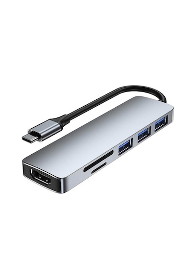 Usb Type C To 4k 30hz Hdmi Kablosu Sd Tf Kart Okuyucu Usb 3 0 Çoklayıcı Hub Çevirici Kablo