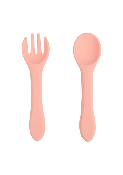 Jojobebek Vakumlu Silikon Mama Kasesi, Altı Vakumlu Mama Kasesi, Silikon Kaşık Ve Çatal / Pembe
