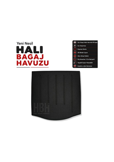 Ford Focus Sedan Iv Halı Bagaj Havuzu 2014-2018 Arası