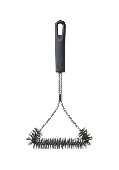 Grılltıder Barbekü Izgara Temizleme Fırçası, Paslanmaz Çelik, Siyah, 35 Cm