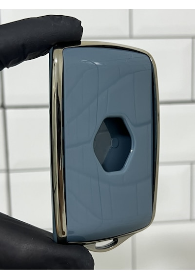 Dacia Duster Sandero Iıı Sandero Stepway Uyumlu Nano Anahtar Kılıfı Gri - Gold