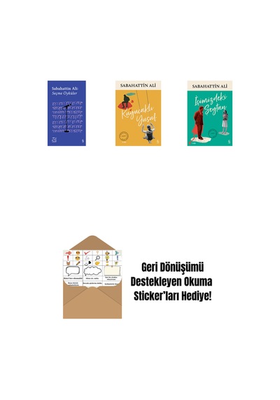 Everest Açıkhava 1 - Sabahattin Ali Seçme Öyküler + Kuyucaklı Yusuf + İçimizdeki Şeytan + Okuma Sticker'ları