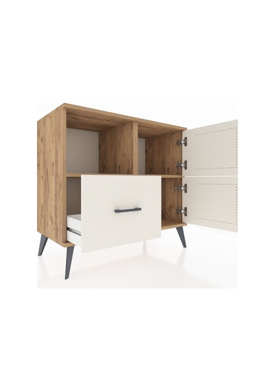 Hyperion Şifonyer 2 Raflı Tek Çekmeceli 2 Kapaklı 88x44x80 Çam-aytaşı Aytaşı Hyperion Şifonyer 2 Raflı Tek Çekmeceli 2 Kapaklı 88x44x80 Çam-aytaşı Aytaşı
