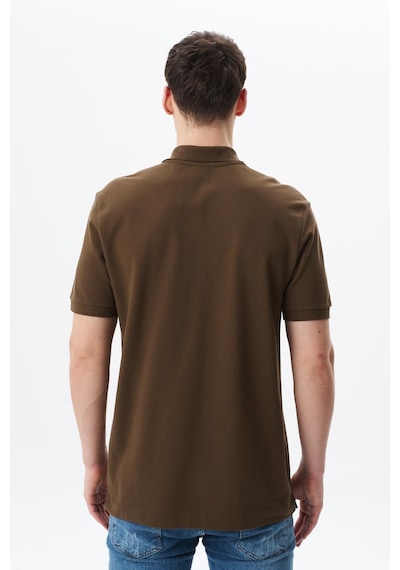 AR-MA Arma Erkek Regular Fit Basic % 100 Pamuk Pike Polo Yaka Tişört Y29374354802 Kahverengi