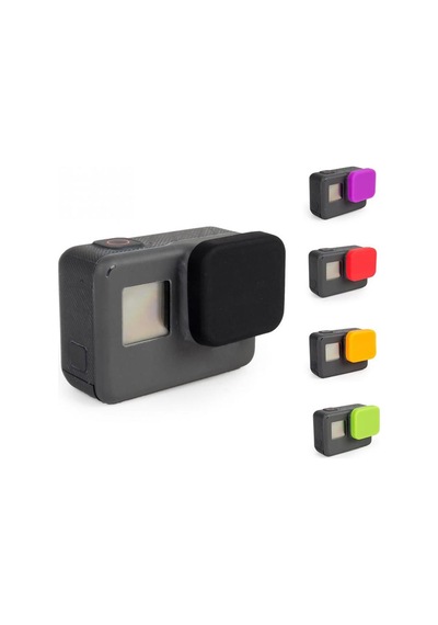 Gopro Hero 5 6 7 Lens Koruyucu Silikon Kılıf Pembe Çok Renkli