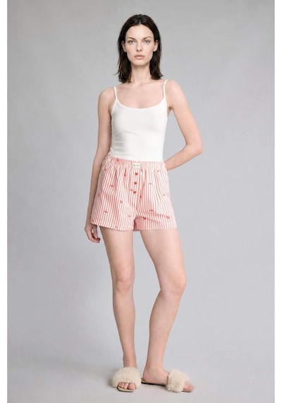 Defacto %100 Pamuk Regular Fıt Elastik Bel Poplin Kırmızı Pijama Alt H7412ax26hsrd197 Kırmızı-rd197