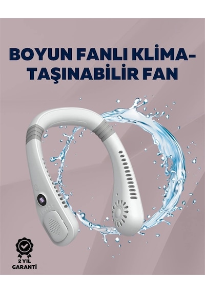 Mey Najmaddin Kişisel Klima Fanı 360 Dairesel Hava Akışı, Bladeless Tasarım, 5 Rüzgar Hızı, Taşınabilir V