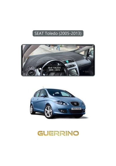 Seat Toledo 2005-2013 Torpido Koruma Halısı Gri Kenar