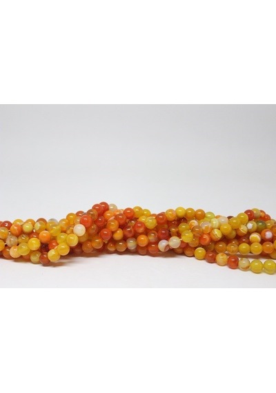 Akik Taşı YARIM Dizi 8mm (17300) (18cm uzunluğundadır)