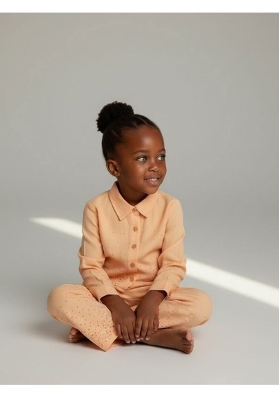 Zekids Kız Çocuk Taş Detaylı Tasarım İnce Dokulu Ceket Ve Pantolonlu Takım-17170 Turuncu Zekids Kız Çocuk Taş Detaylı Tasarım İnce Dokulu Ceket Ve Pantolonlu Takım-17170 Turuncu