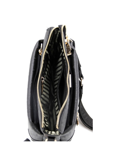 Çapraz Çanta Kadın Silver Polo 1110-48224 Sılver Polo Çapraz Bayan Çantası Mk129 Siyah-mat Siyah Siyah