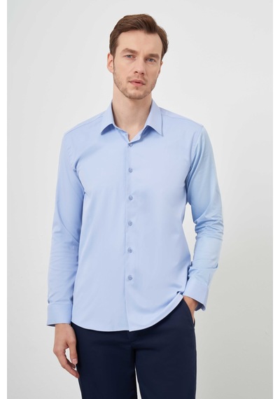 Morven Erkek A. Mavi Pamuk Düz Desen İtalyan Yaka Slim Fit Gömlek 24mc004091311 A. Mavi Morven Erkek A. Mavi Pamuk Düz Desen İtalyan Yaka Slim Fit Gömlek 24mc004091311 A. Mavi