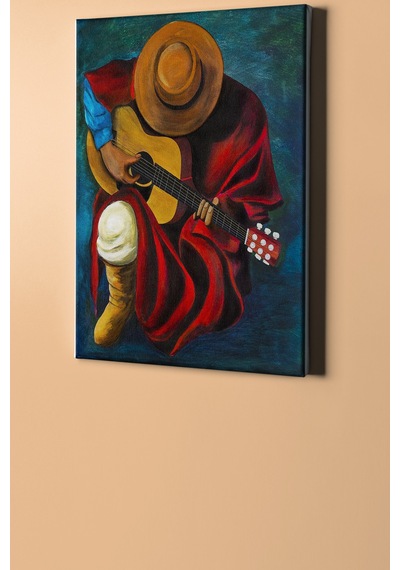 Webstyle Sayılarla Boyama Seti Kasnaklı Gizemli Gitarist 60 X 75 Cm