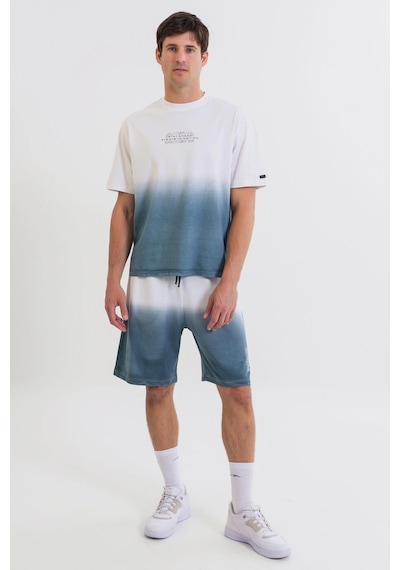 Maraton Boxy Fit Erkek Bisiklet Yaka Beyaz T-shirt Beyaz