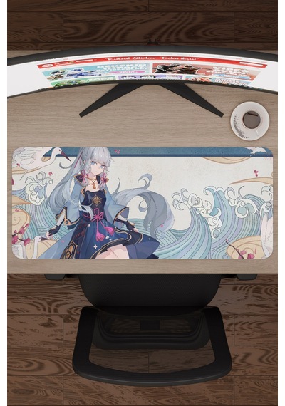 Ayaka Genshin Impact Anime Gacha V2 - 70x30 Xl Gaming Mouse Pad Fare Altlığı