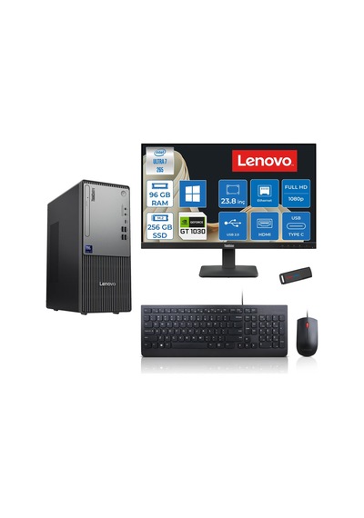 Lenovo ThinkCentre Neo 50T Gen 6 2413BD007WTR21P31 Ultra 7 265 96 GB 256 GB SSD GT1030 23.8" W11P Masaüstü Bilgisayar + USB Bellek