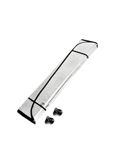Katlanabilir Araç Ön Cam Güneşlik - 130x60 Cm Açık Bej