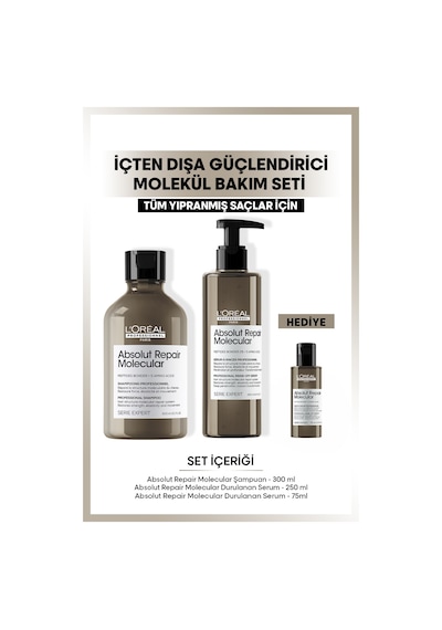 L'Oreal Professionnel Serie Expert Absolut Repair Içten Dışa Güçlendirici Molecular Bakım Seti