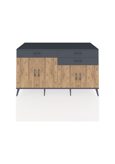 Kronos Konsol 2 Raflı 3 Çekmeceli 4 Kapaklı 176x59x99 Antrasit-ça Antrasit-çam/antrasit Kronos Konsol 2 Raflı 3 Çekmeceli 4 Kapaklı 176x59x99 Antrasit-ça Antrasit-çam/antrasit