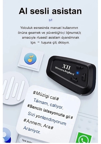 Y11 Kulaklık Mikrofonlu Motosiklet Kulaklığı İntercom 5.3