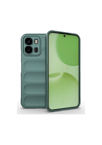 Adige Oppo A6t Kılıf Etnik Oyuk Desen Optimum Silikon Yeşil