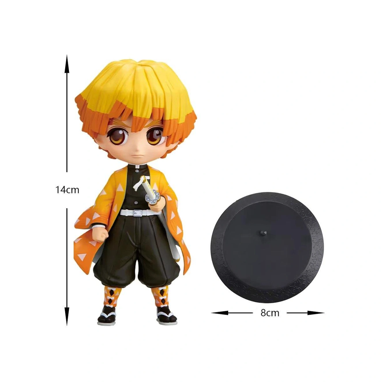 Demon Slayer Kimetsu No Yaiba Zenitsu Agatsuma Anime Karakter Figür Oyuncak Koleksiyonluk Biblo 15cm Demon Slayer