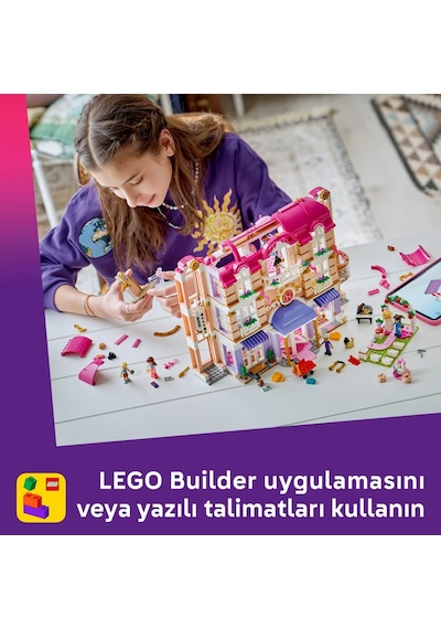 LEGO® Friends Büyük Heartlake City Oteli 42704 - 9 Yaş ve Üzeri Çocuklar için 6 Mini Bebek İçeren Oyuncak Yapım Seti (1406 Parça)