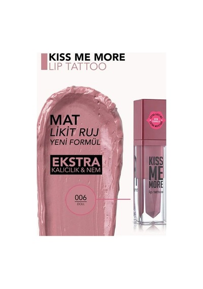 Flormar Kiss Me More Lip Tattoo 006 Doll 01